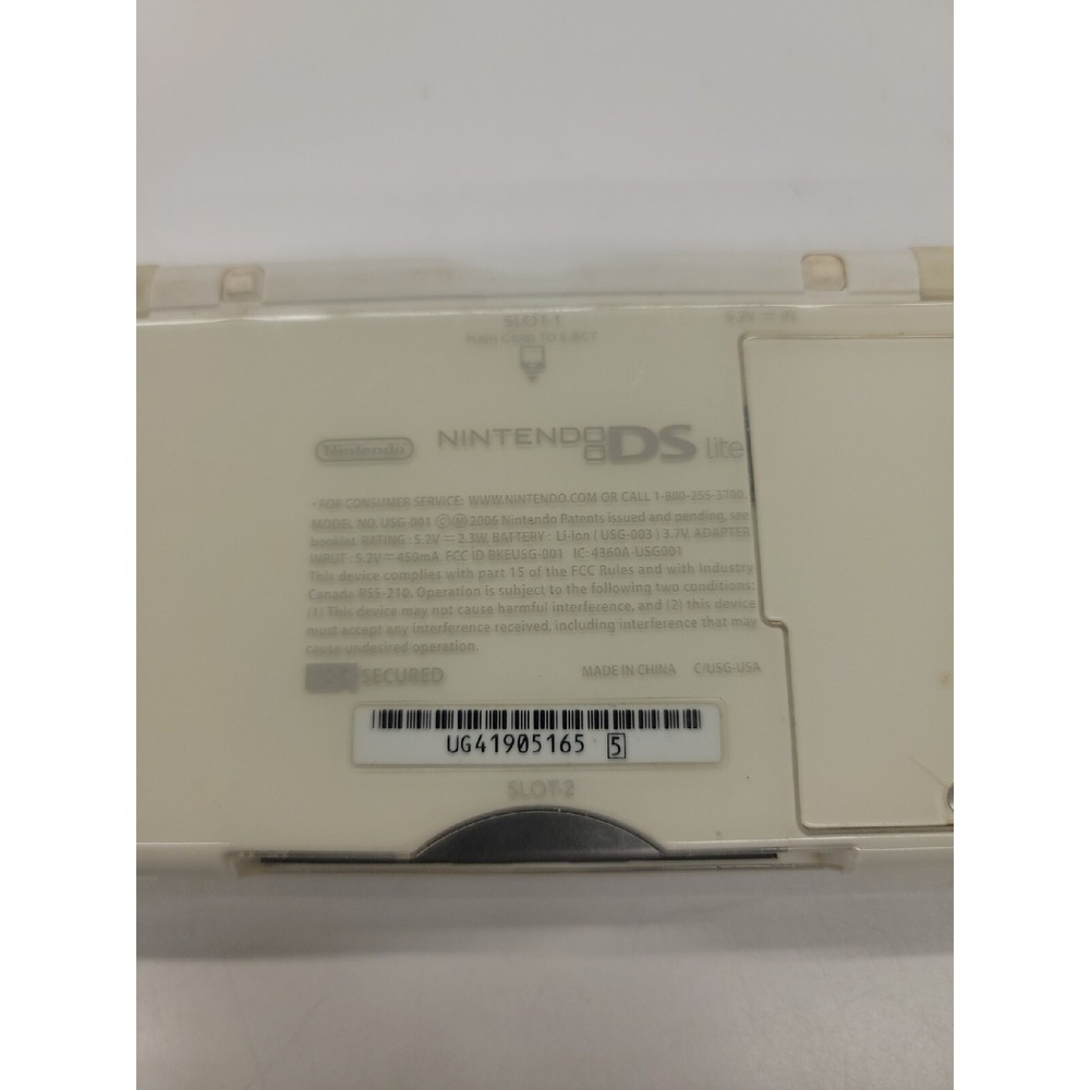 Nintendo DS Lite Console USG-001 White (Untested) No Power Supply - Picture 9 of 9